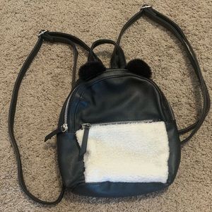 NEW Mad Love Black Backpack Purse Animal